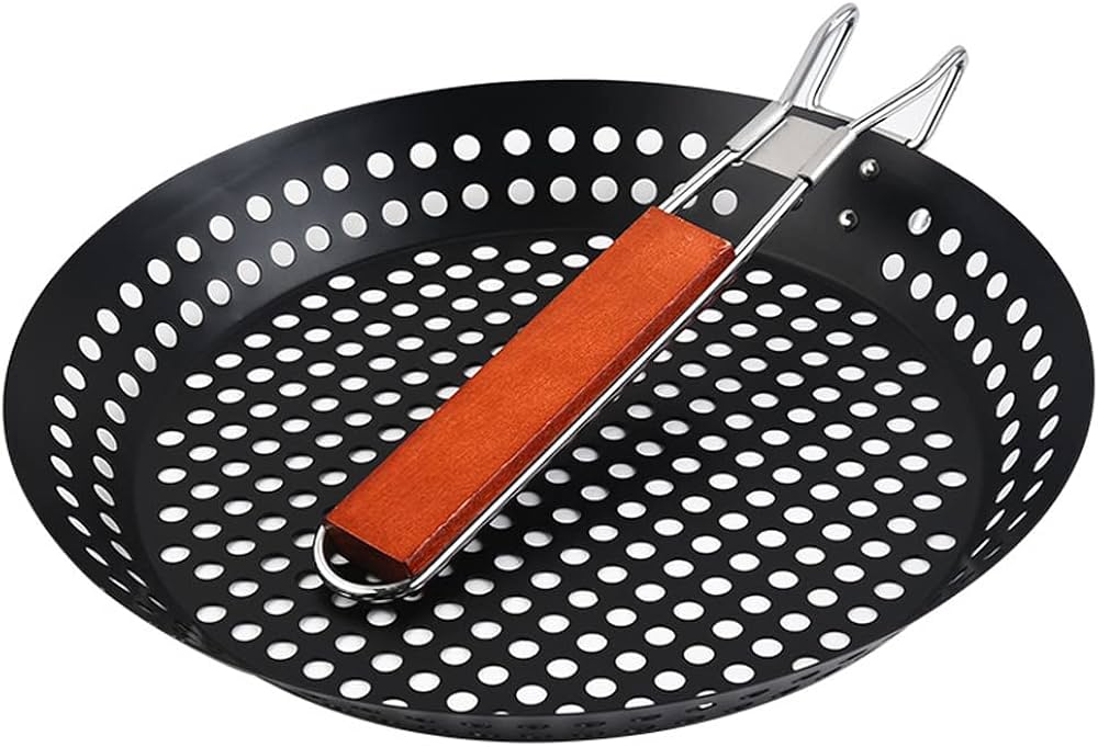 grill skillet with holes