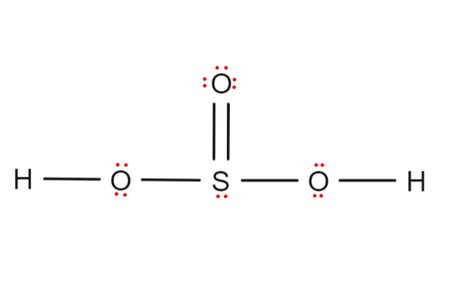 h2so3 lewis structure