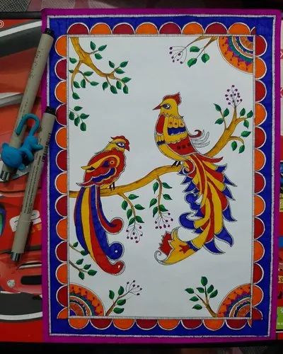 handmade madhubani painting