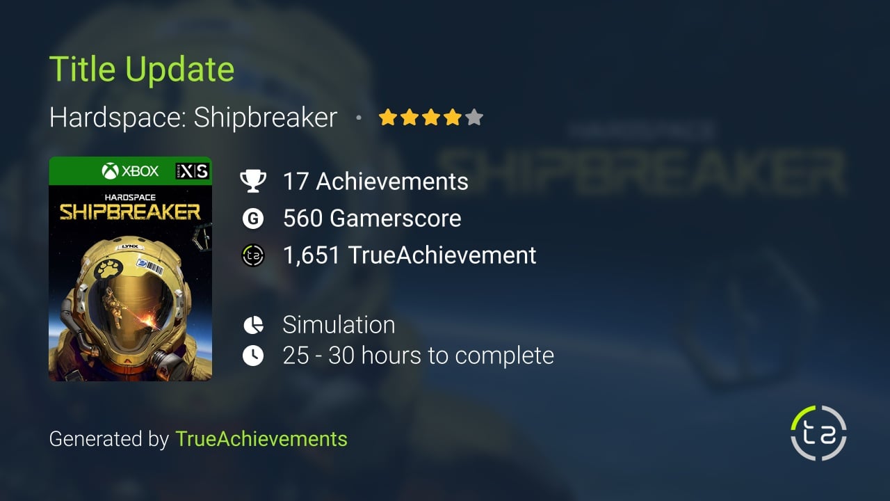 hardspace shipbreaker achievements