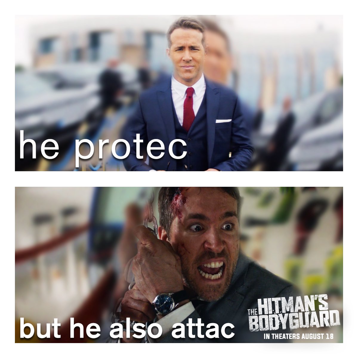 he attac he protec