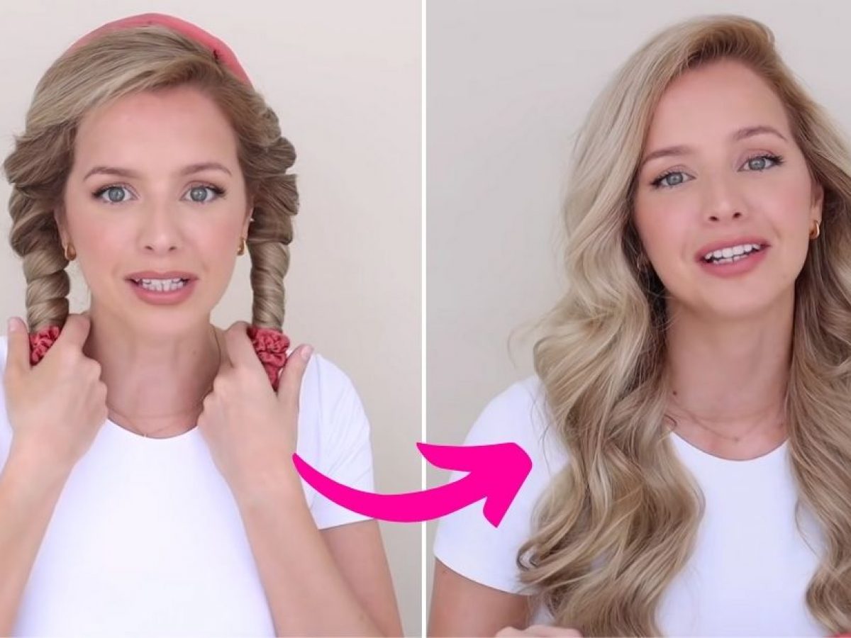 heatless curls headband tutorial