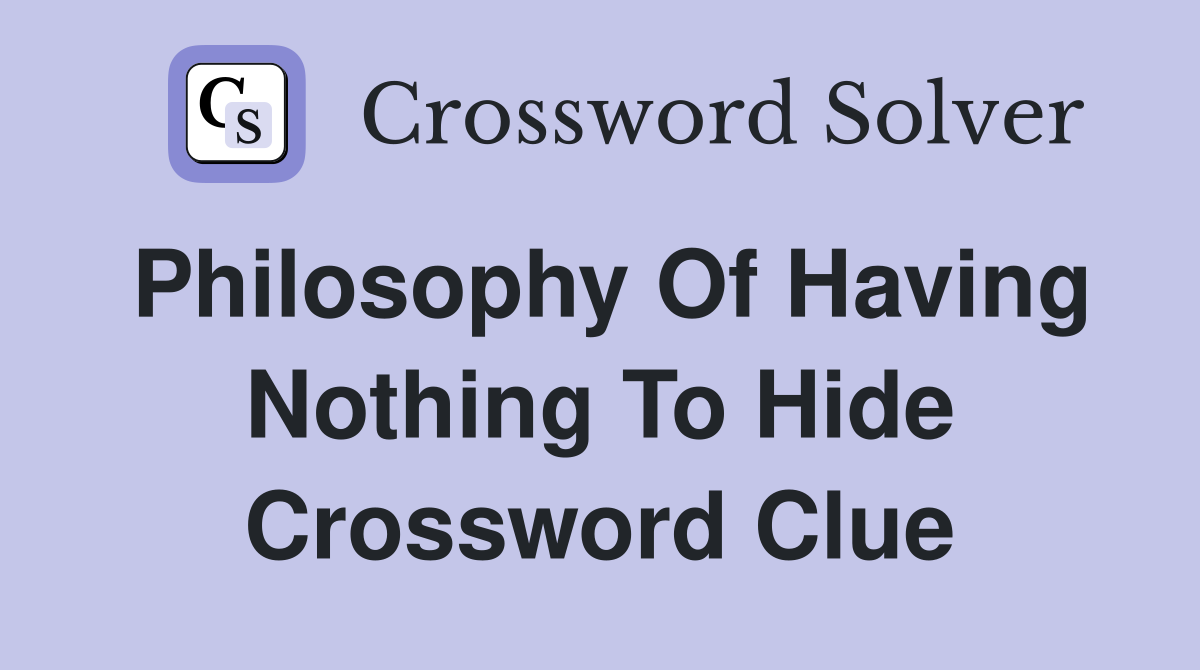 hide crossword clue 7 letters