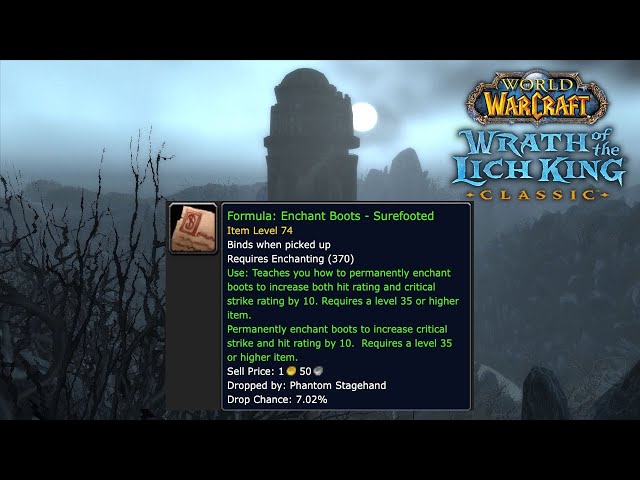 hit rating enchants wotlk