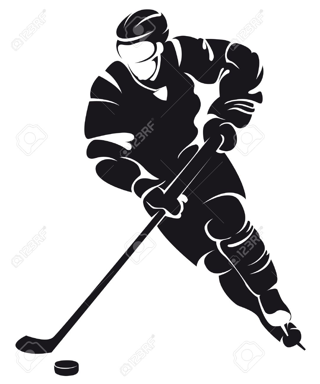 hockey player silhouette