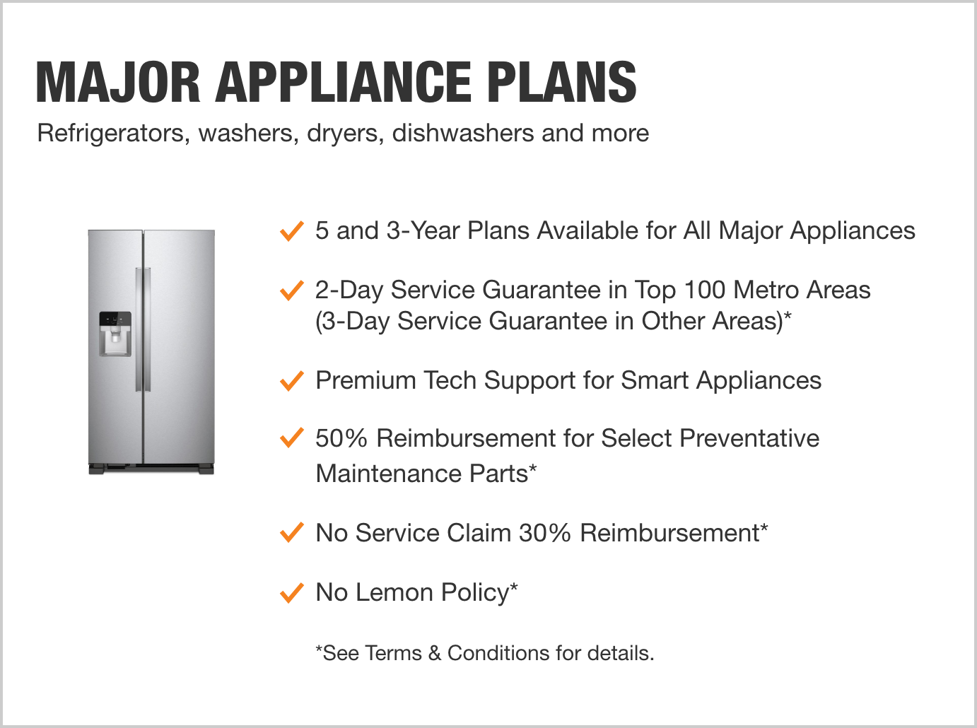 home depot appliance warranty