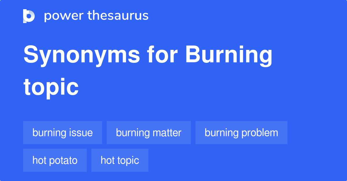 hot topic synonym