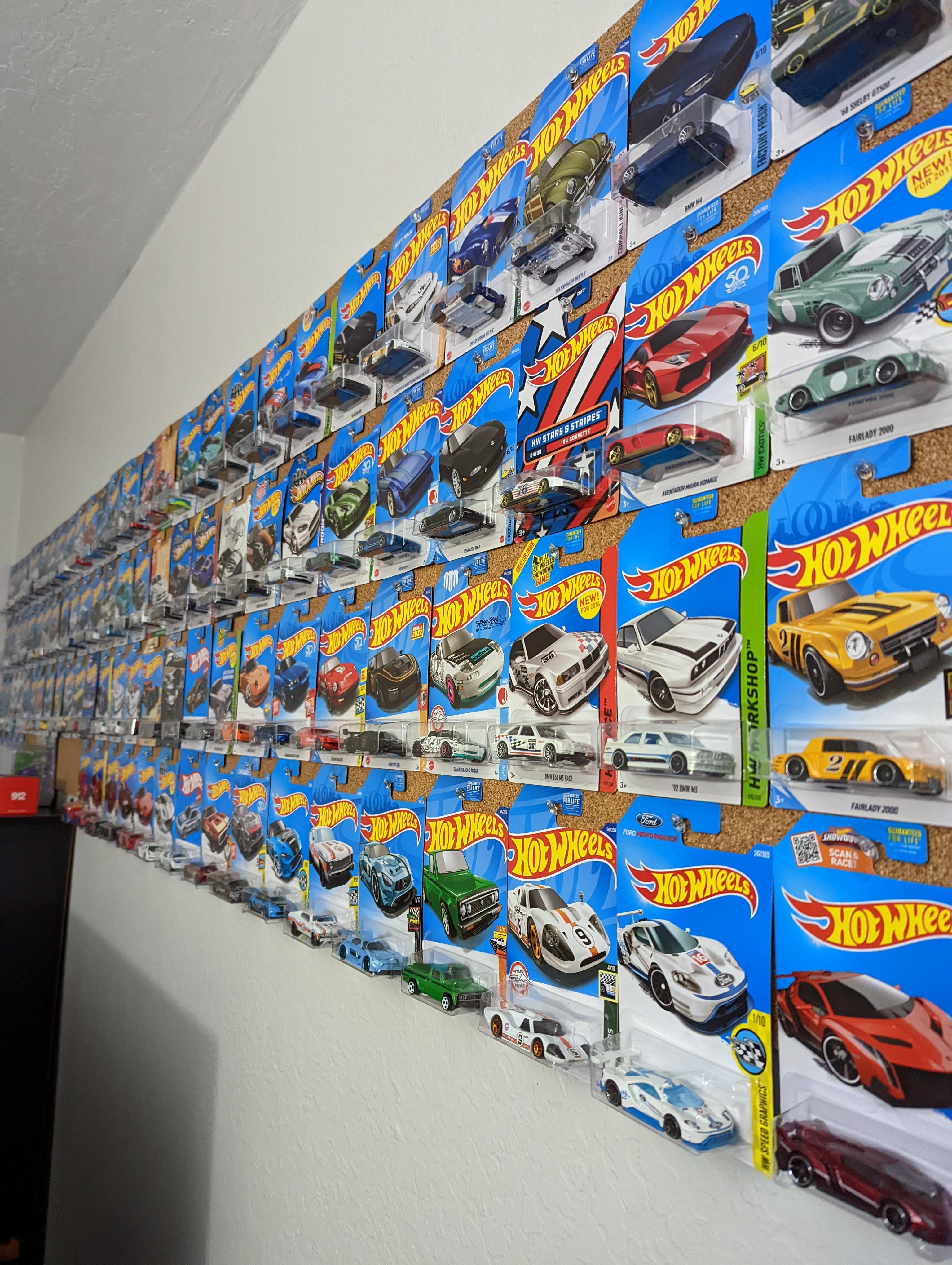 hot wheels wall display