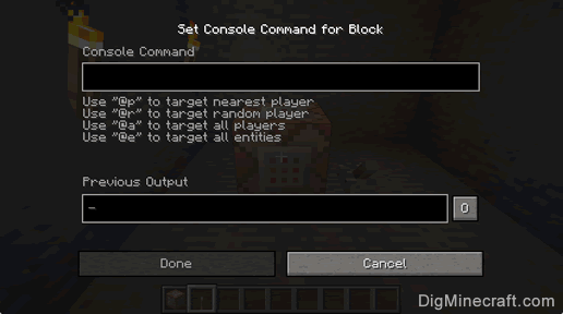 how do i use a command block