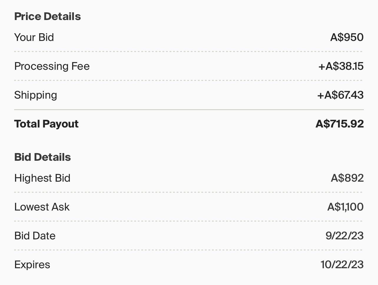 how does bidding work on stockx