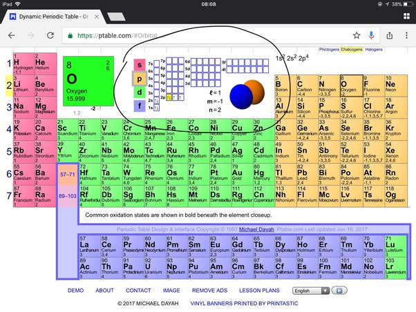 how many valence electrons in o