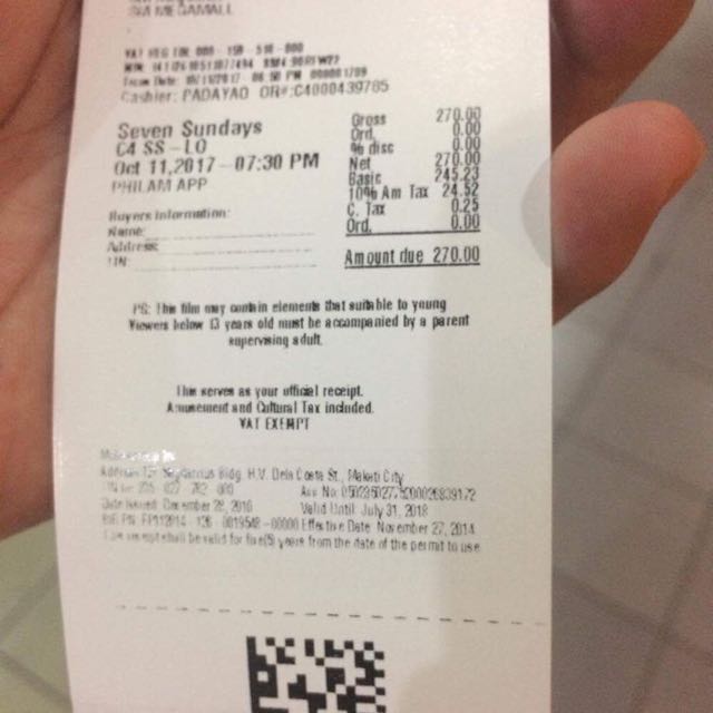 how much is a movie ticket in the philippines