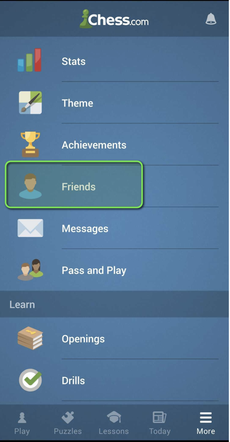 how to add friends on chess.com