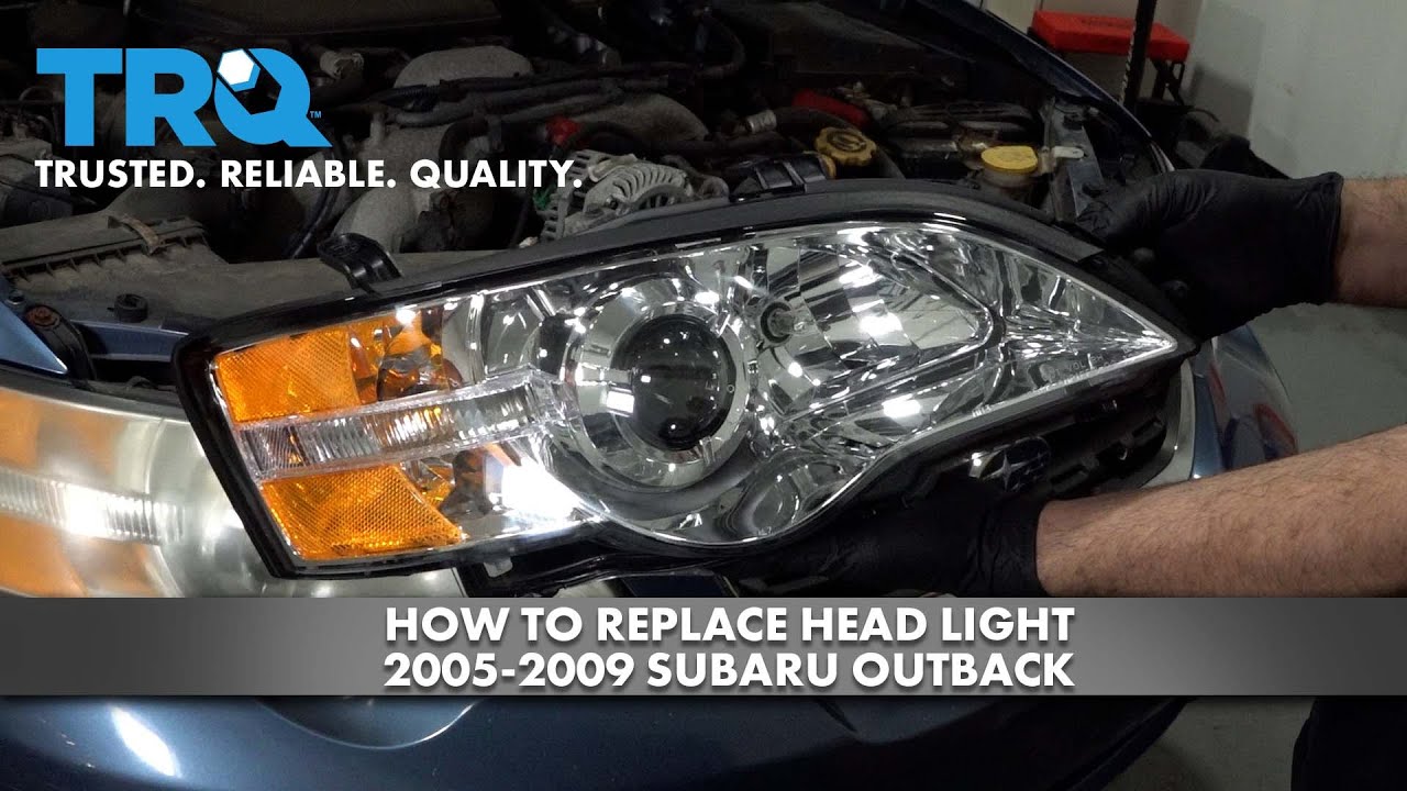 how to change a headlight on a subaru outback