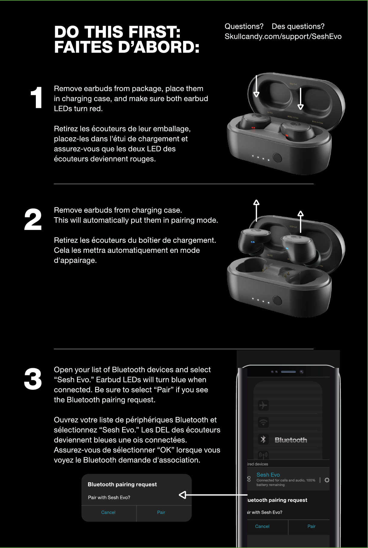 how to connect skullcandy bluetooth earbuds