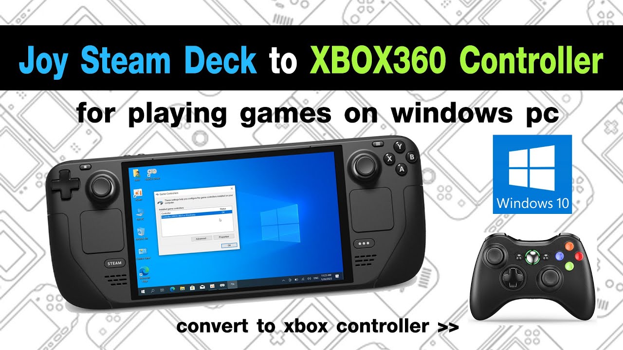 how to connect xbox 360 controller to steam deck