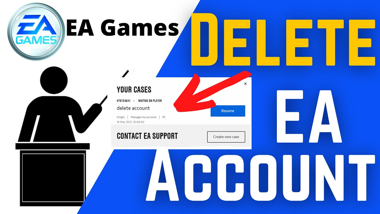 how to delete ea account