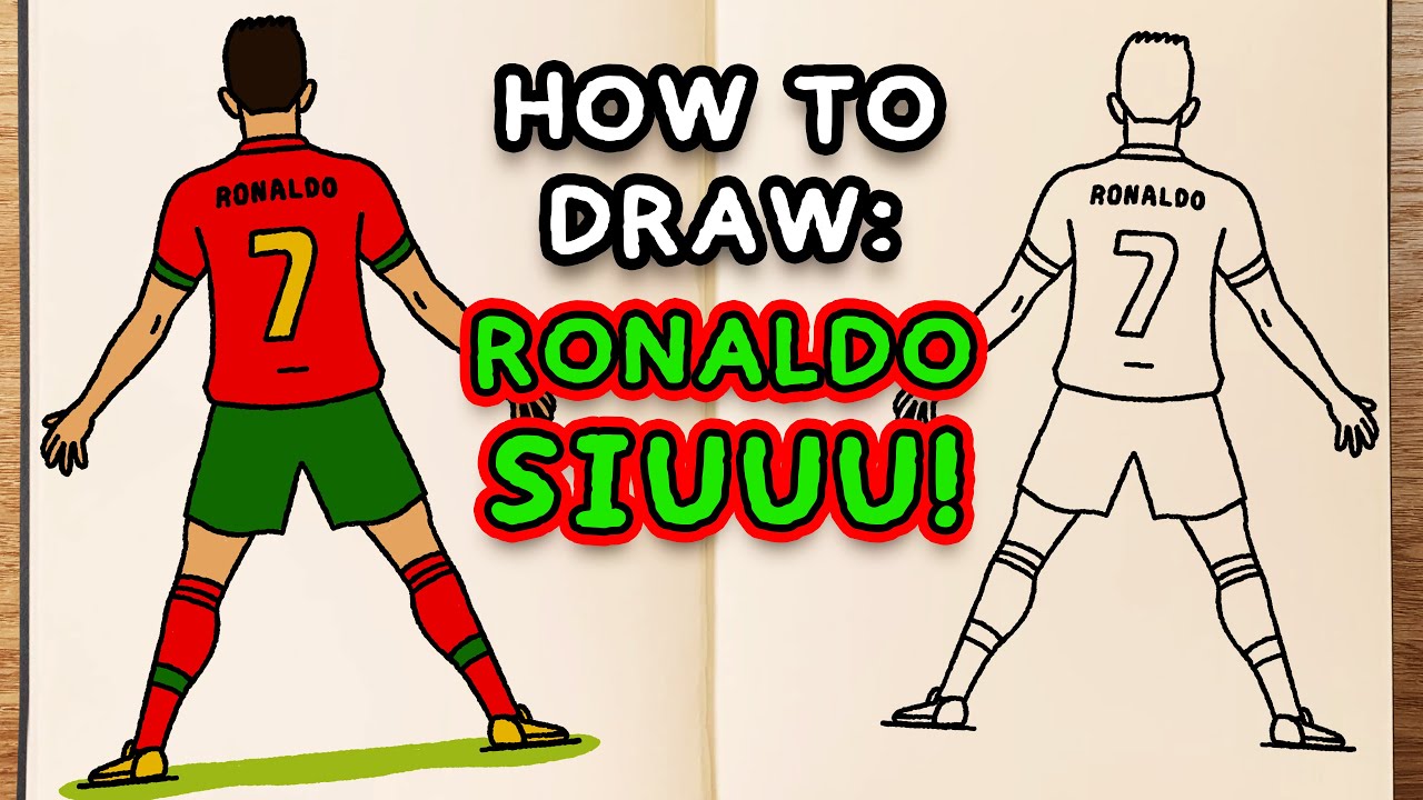 how to draw a ronaldo