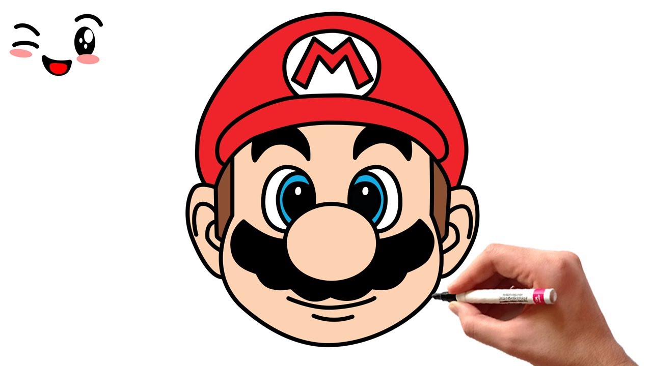 how to draw mario easy