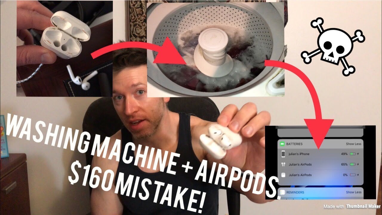 how to fix airpods that went through the wash