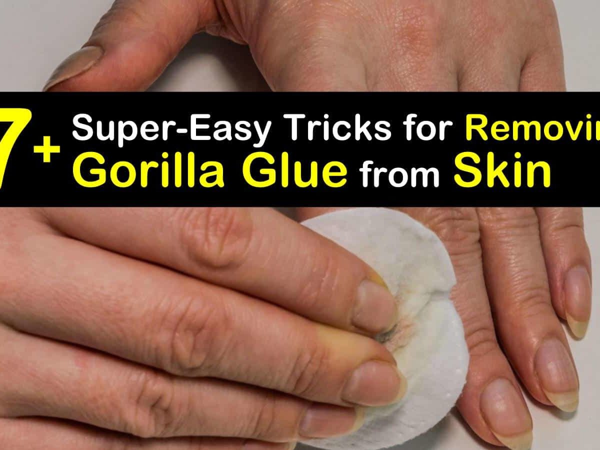 how to get gorilla glue off your skin