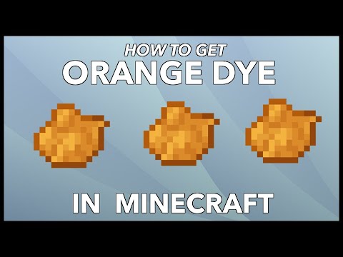 how to get orange dye in minecraft