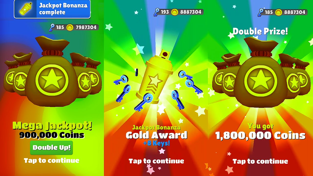 how to get the jackpot in subway surfers