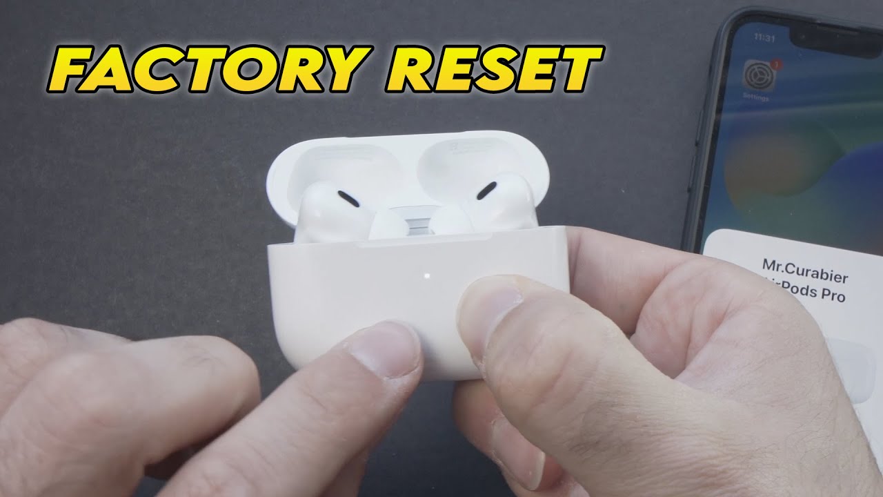 how to hard reset airpod pro