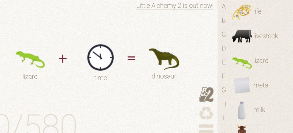 how to make a dinosaur little alchemy