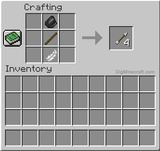 how to make arrows in minecraft