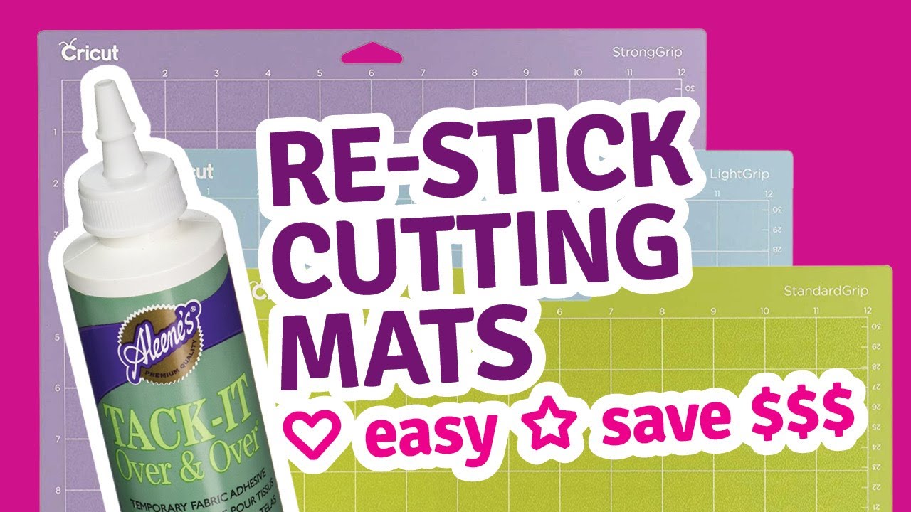 how to make cricut mat sticky again