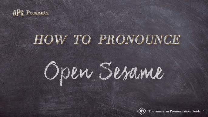 how to pronounce sesame