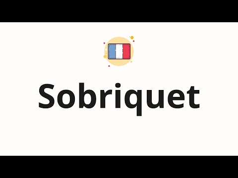 how to pronounce sobriquet