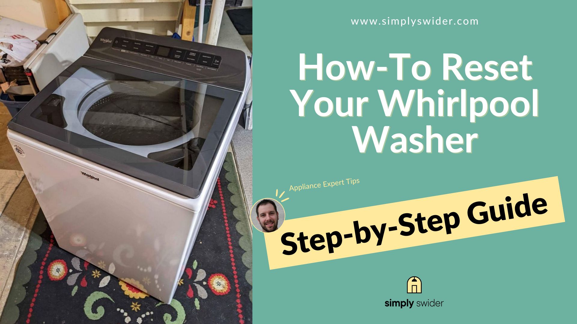 how to reset the whirlpool washing machine