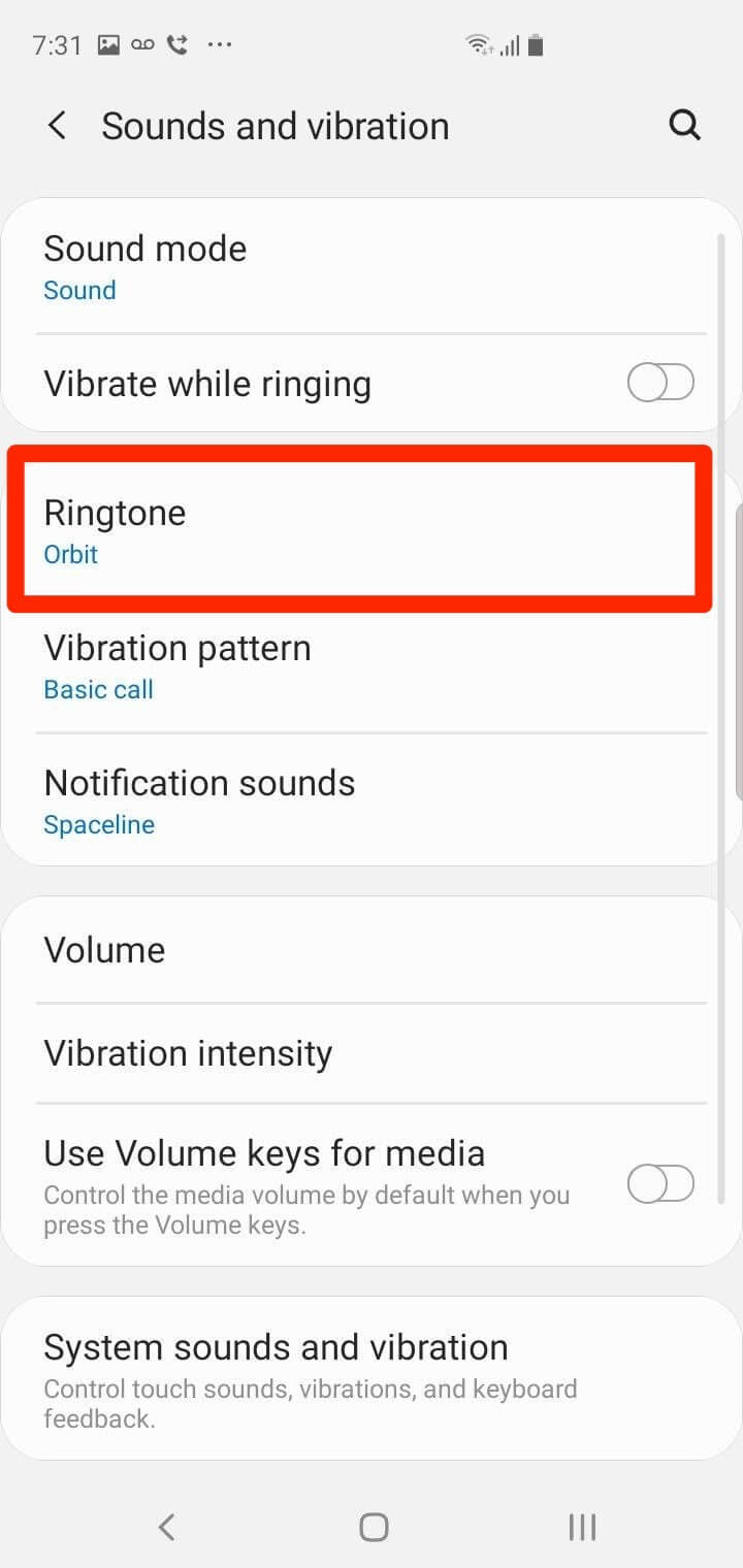 how to set contact ringtone in samsung a50