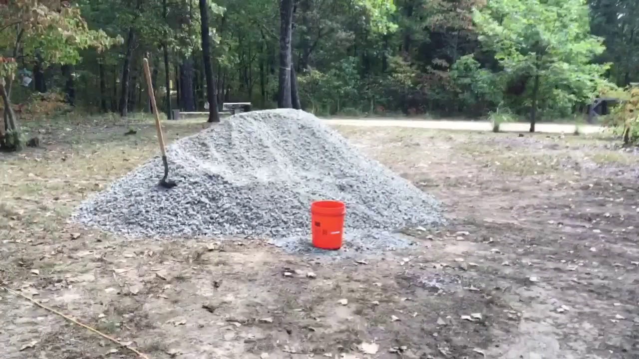 how to spread gravel without a tractor