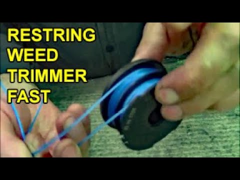 how to wind weed eater string