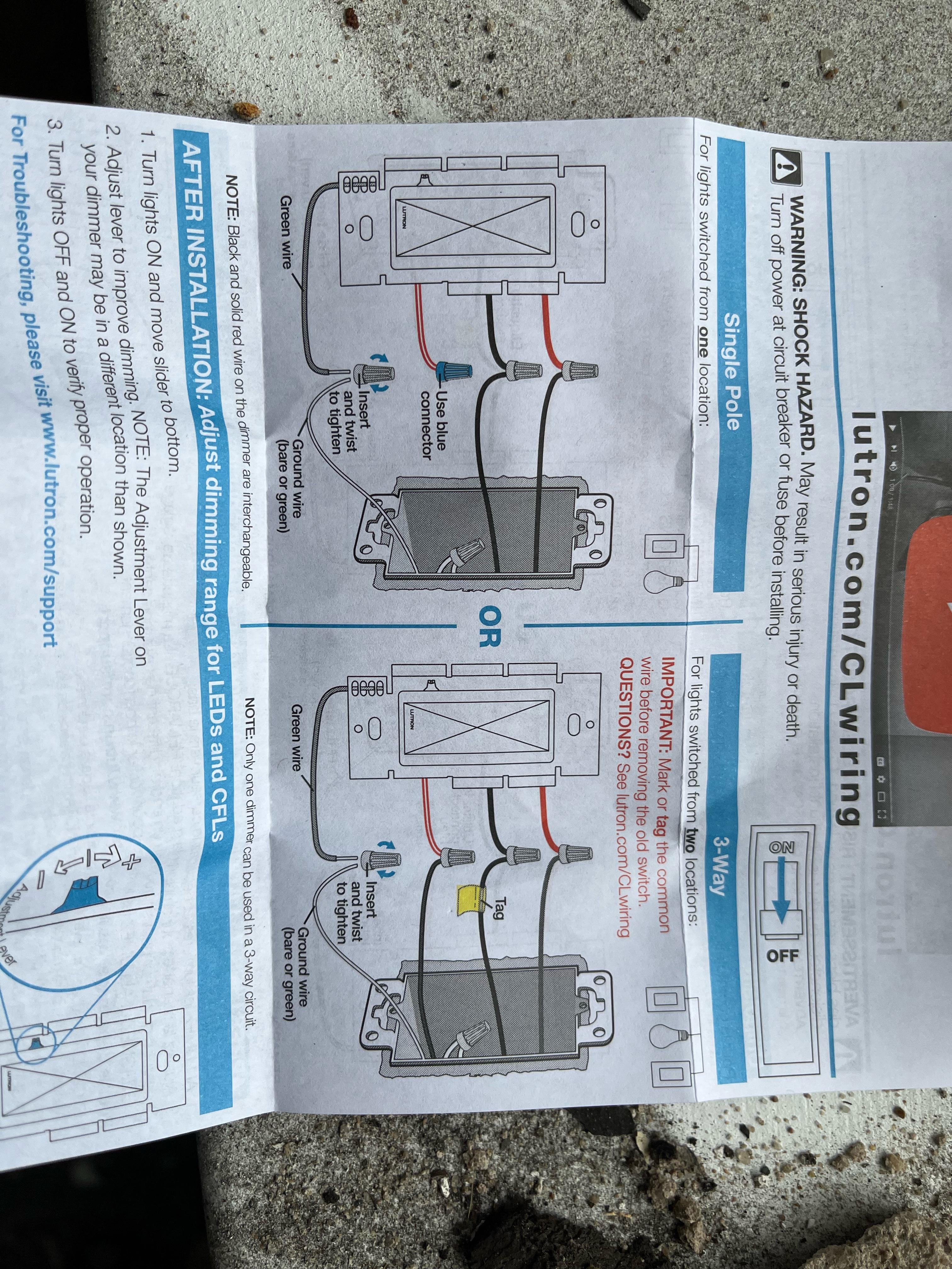 how to wire a lutron dimmer switch