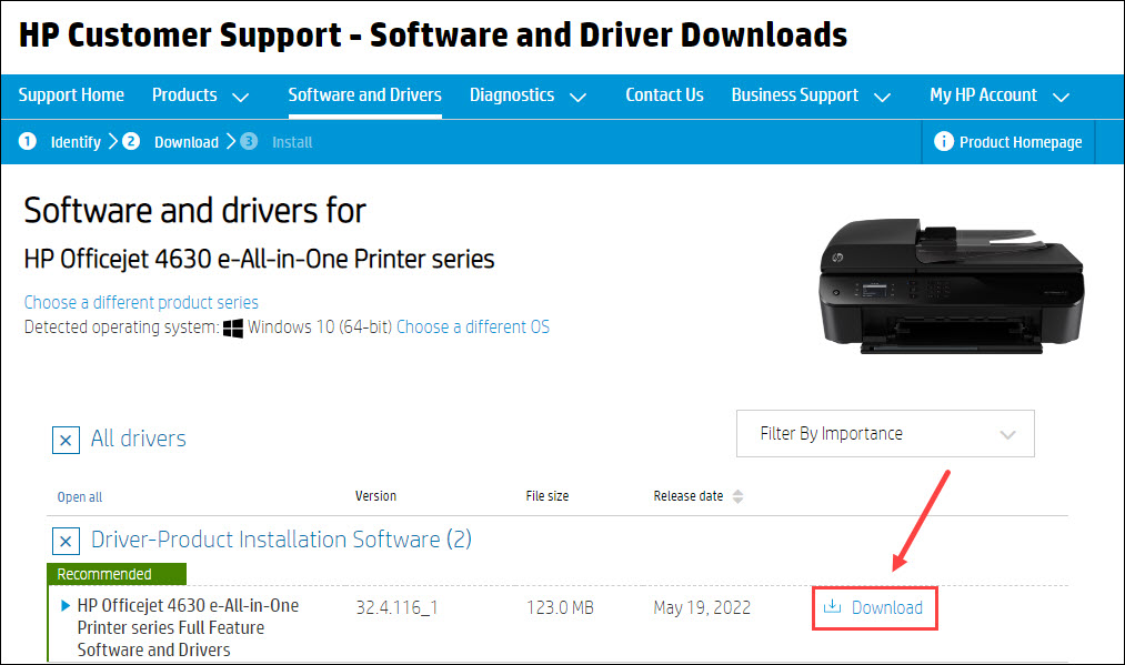 hp printer drivers