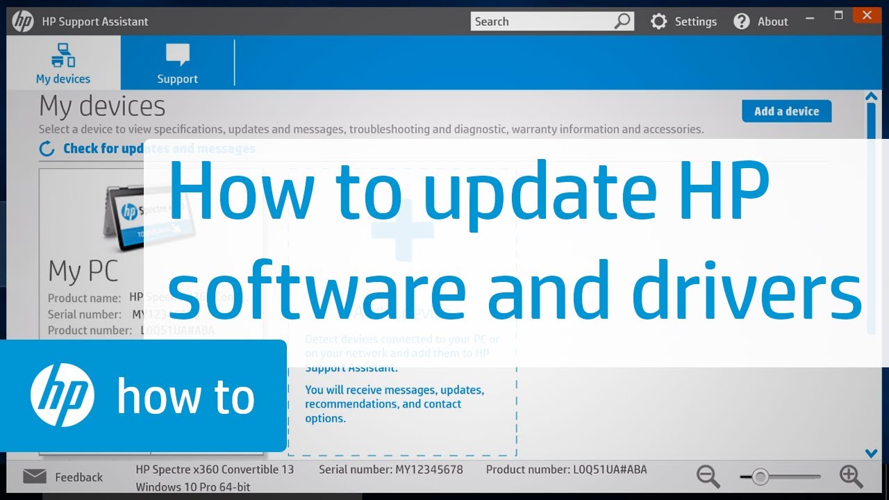 hp support driver updates