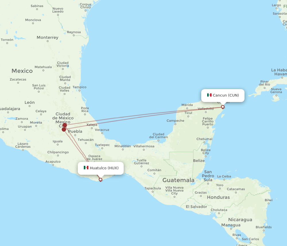 huatulco mexico city flights