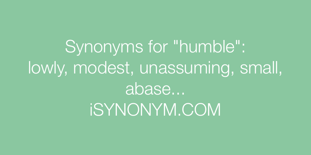 humble synonym