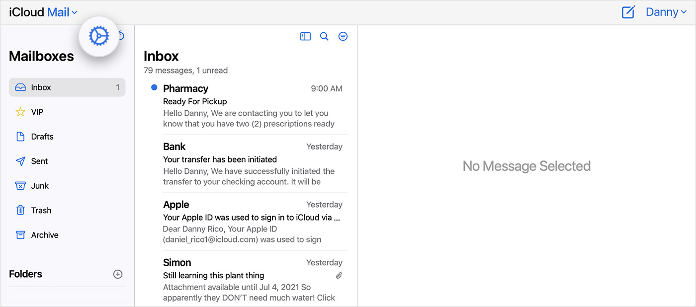 icloud mailbox