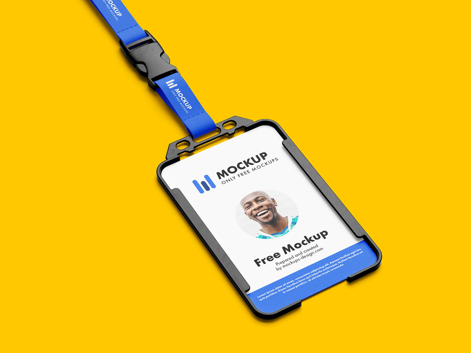 id card mockup psd free