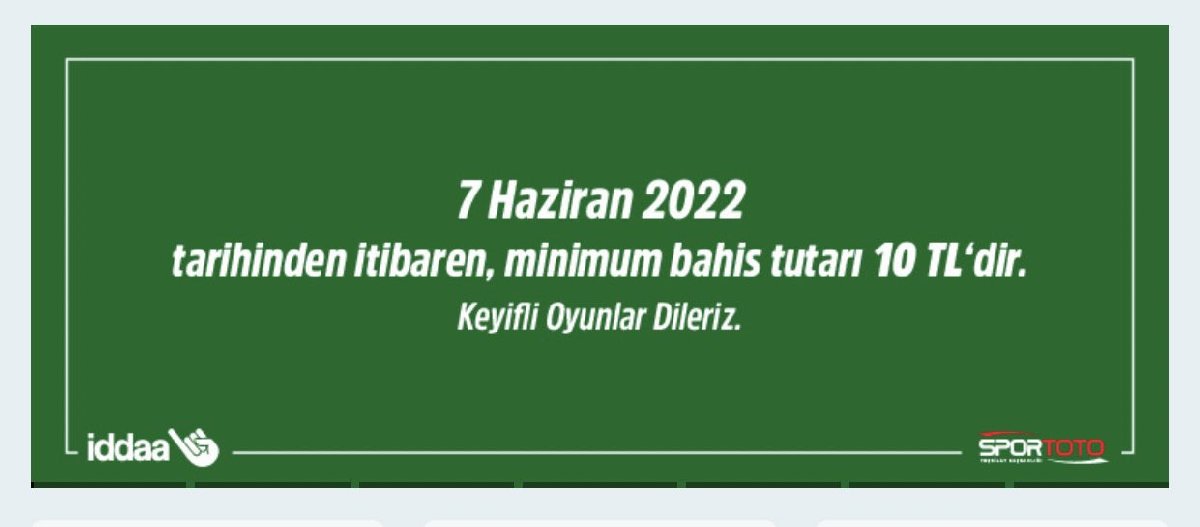 iddaa en az kaç tl 2022