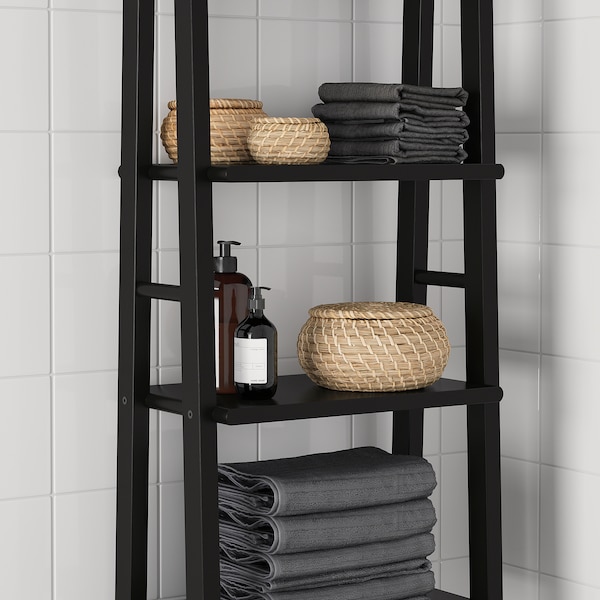 ikea black shelf unit