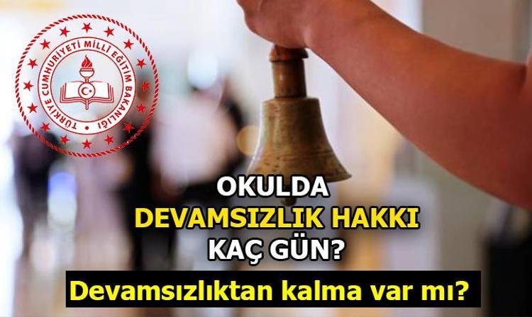 ilkokulda kaç gün devamsızlık hakkı var