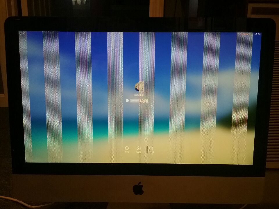 imac faulty graphics card