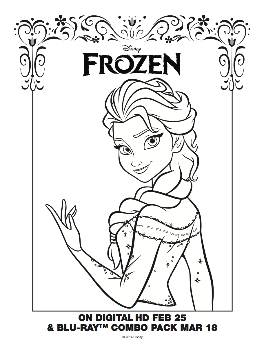 imagenes para imprimir y colorear de frozen