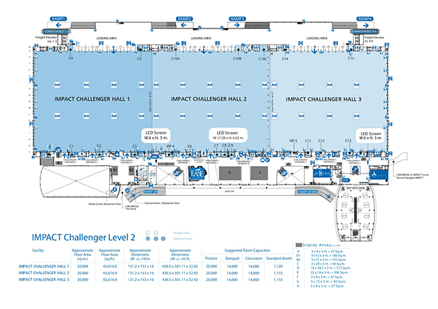 impact challenger hall 2 capacity